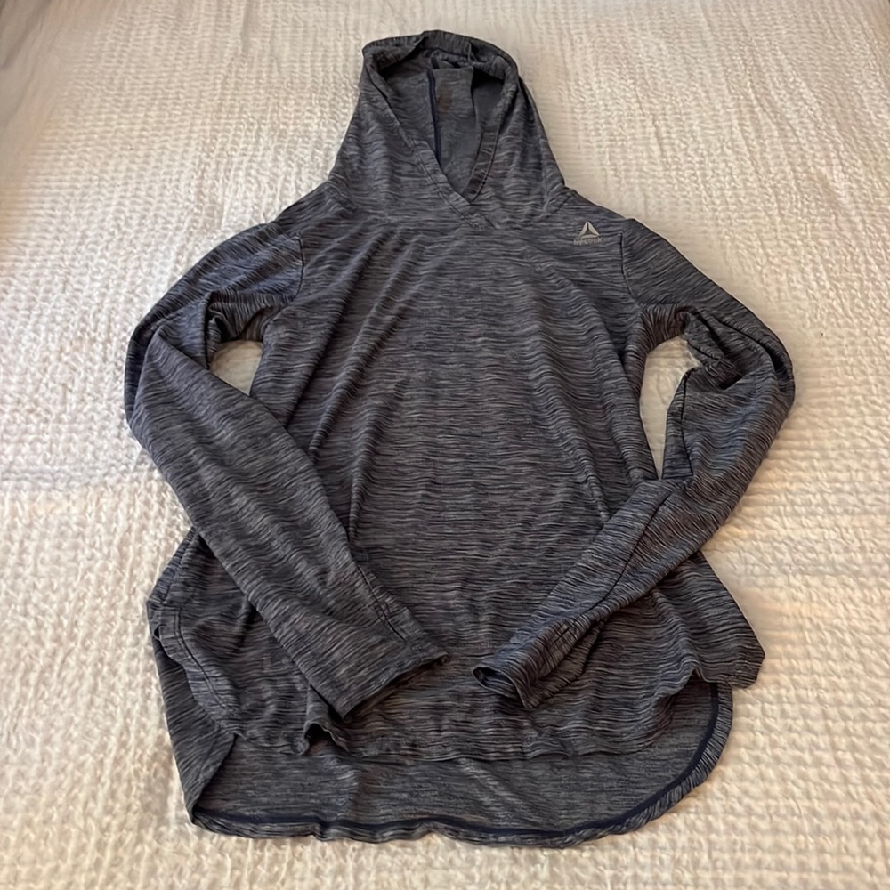 Reebok navy blue athletic hoodie